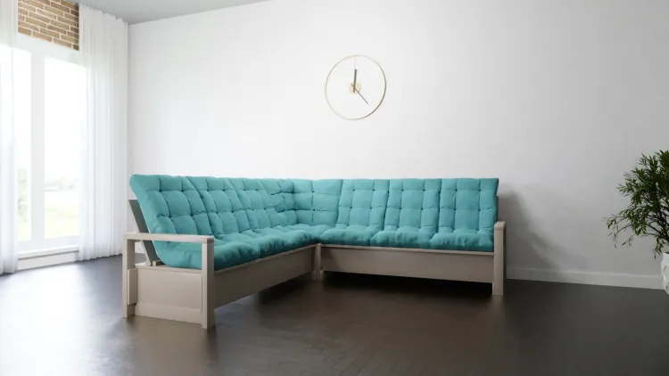 Диван деревянный угловой Savushka