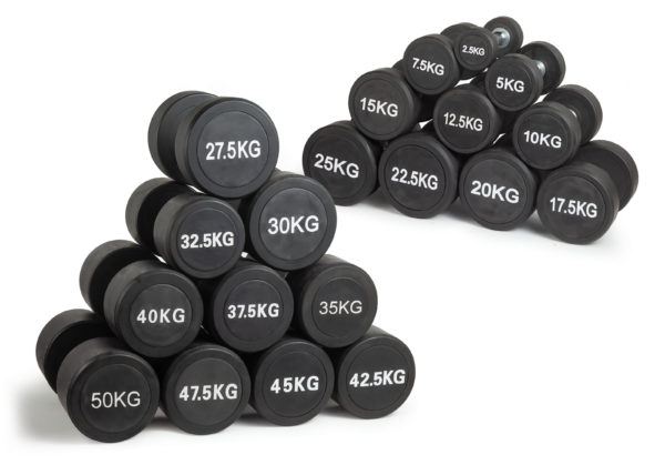 Гантель неразборная круглая 47,5 кг. VictoryFit VF-R475