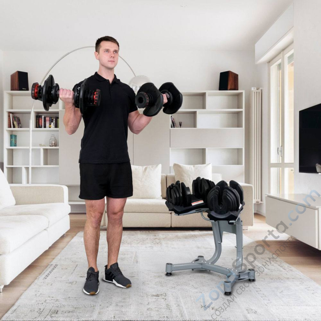 Гантель с регулировкой веса Liveup LS2315 (5-40 кг)