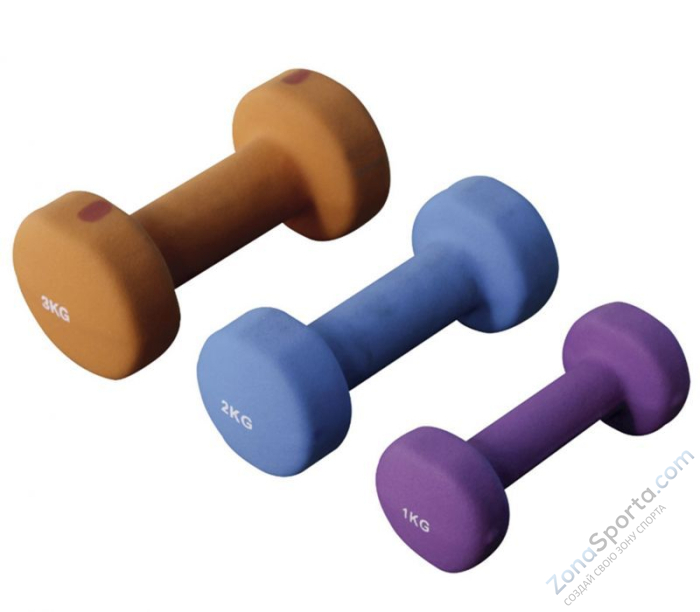 Гантель в неопреновой оболочке 1 кг Fitex FTX-2015-1kg