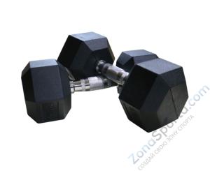 Гантели гексагональные 2 шт. по 12.5 кг DFC DB001-12.5