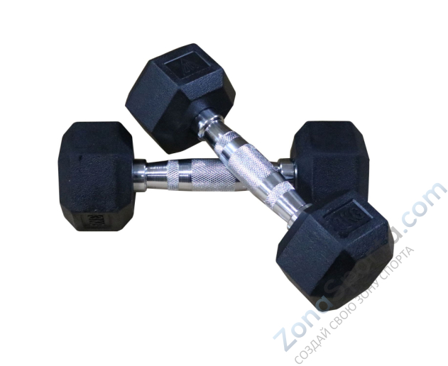 Гантели гексагональные 2 шт. по 40 кг DFC DB001-40