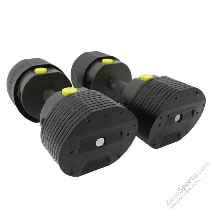 Гантели регулируемые MX Select MX30, вес 3.4-13.9 кг, 2 шт