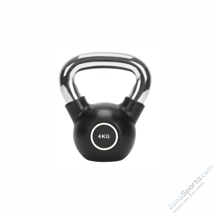 Гиря обрезиненная с хромированной рукояткой 16 кг UltraGym UG-AS1009