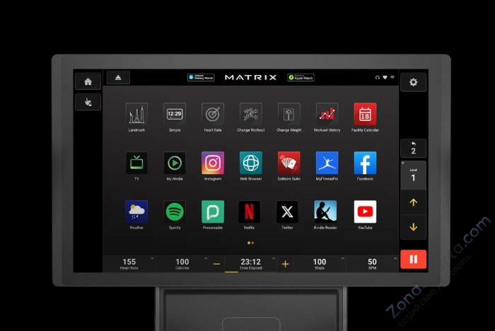 Горизонтальный велотренажер Matrix Onyx Recumbent Cycle