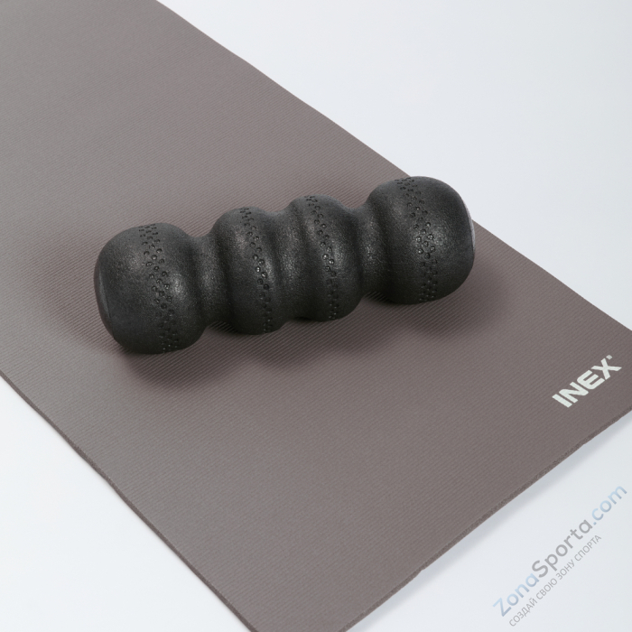 Контурный массажный ролл INEX Rollga 45 x 15 см, черный