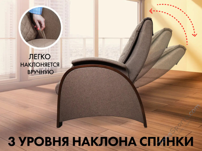 Кресло-качалка (маятник) с массажем Fujimo Balance 2 F2004 TOF Орех