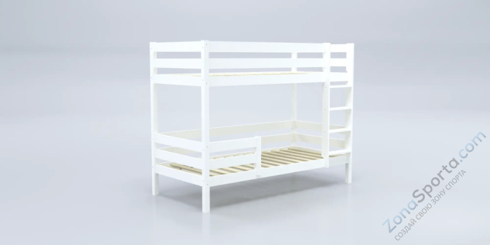 Кровать детская двухъярусная Савушка-01 80х160 белая