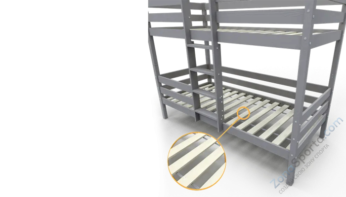 Кровать детская двухъярусная Савушка-05 90х180 White (белый)