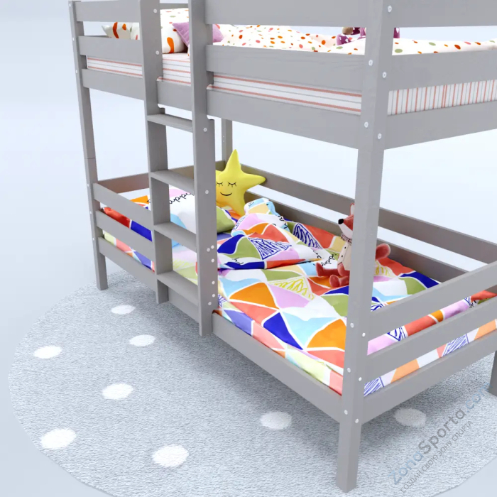 Кровать-домик Савушка-06 двухъярусная 80х160 Cappuccino (капучино)