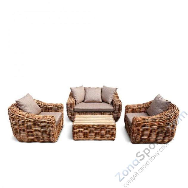 Лаунж зона из натурального ротанга Amazon KM-2001