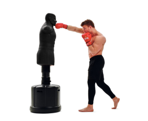 Манекен DFC Boxing Punching Man-Heavy c регулировкой высоты TLS-AB (черный)