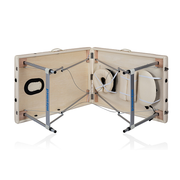 Массажный складной стол Mizomed Standart AL 2 (S) крем