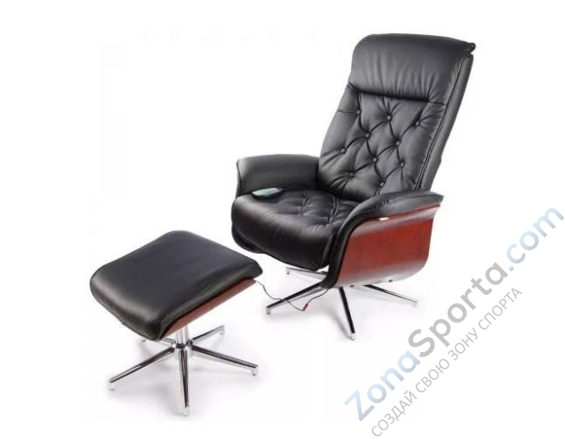 Массажное кресло Calviano с пуфом С-95 (черное)