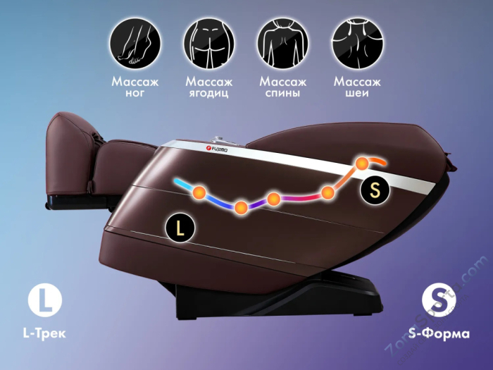 Массажное кресло Fujimo Flexor F500 Brown