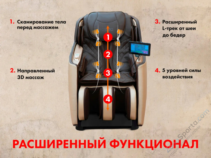 Массажное кресло Fujimo Kenko F623 Business Edition Эспрессо