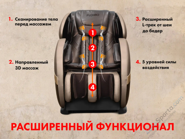 Массажное кресло Fujimo QI F633 Business Edition Эспрессо