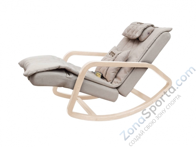 Массажное кресло-качалка Oto Grand Life OT2007 латте (Рогожка)