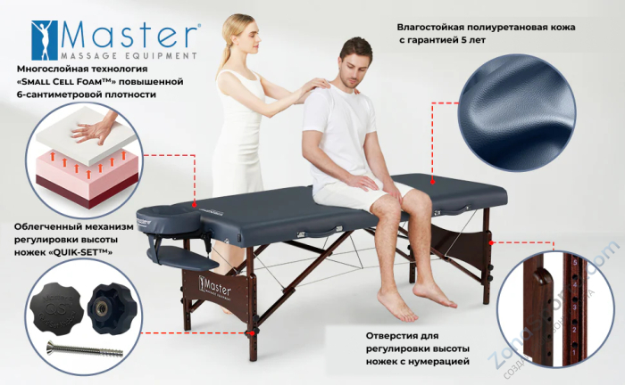 Массажный стол складной Master NewPort