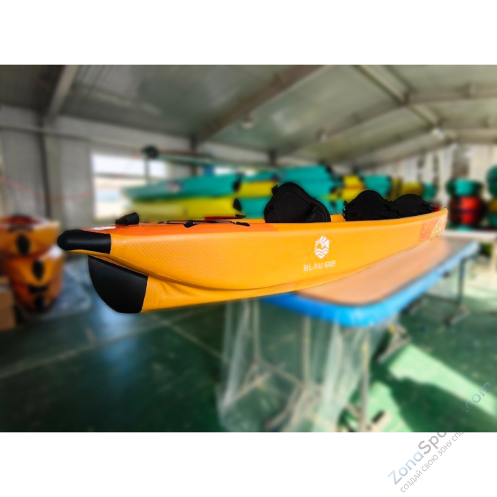 Надувной каяк трехместный Blau See Turtle-3 Expedition Премиум