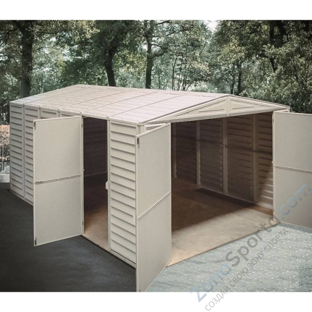 Пластиковый гараж с окном Interplast