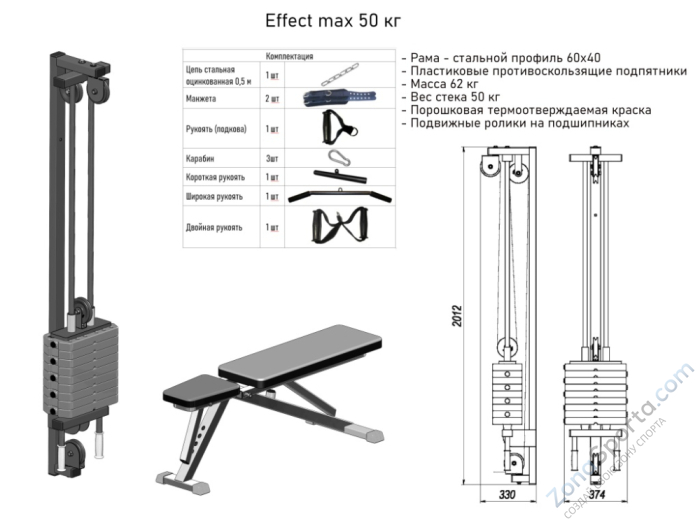 Реабилитационный тренажер DEXsport Effect Max