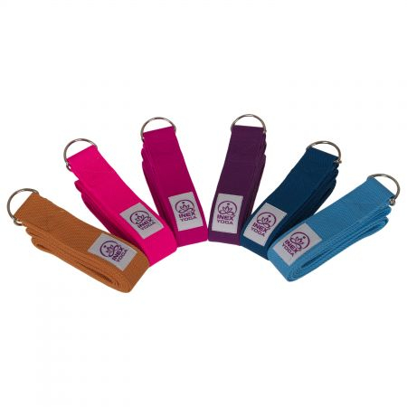 Ремень для йоги INEX Stretch Strap 240 см, синий