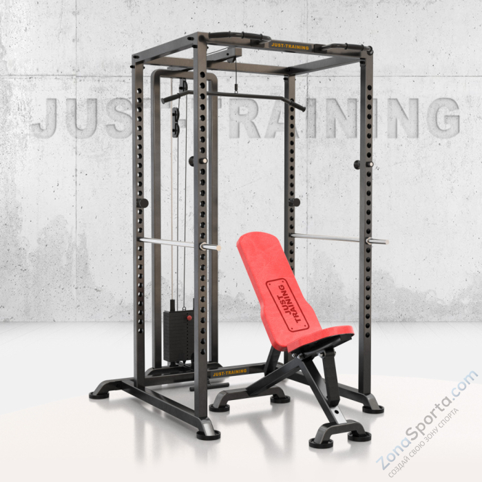 Силовая рама грузоблочная со скамьей Антат