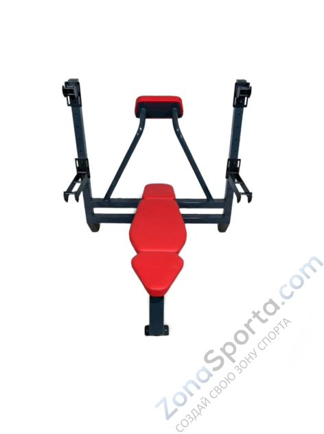 Скамья для жима лежа со страховочными упорами и упором для партнера DEXsport AS-017