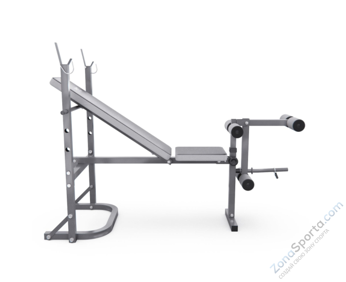 Скамья со стойками под штангу DFC D701