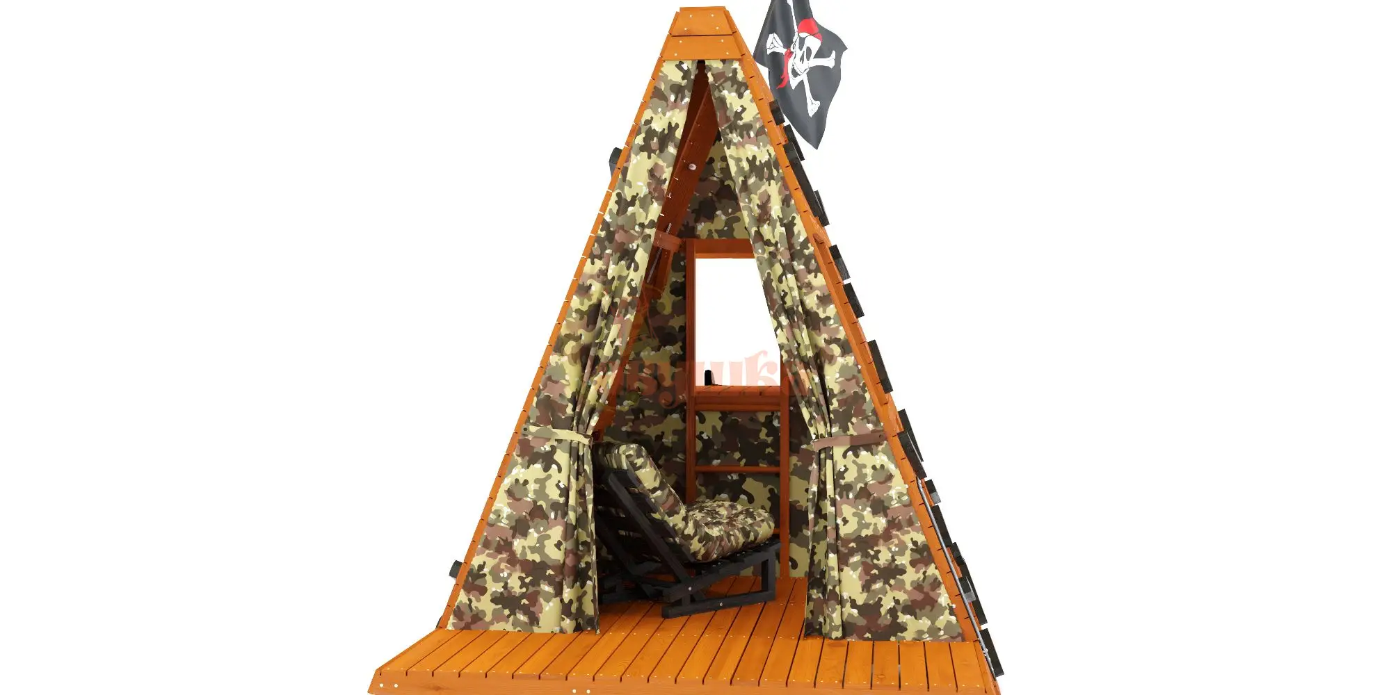 Спортивный домик Савушка База-3 (Милитари) с креслом