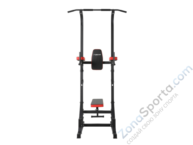 Турник/пресс/брусья со скамьей Unix Fit Power Tower 120P