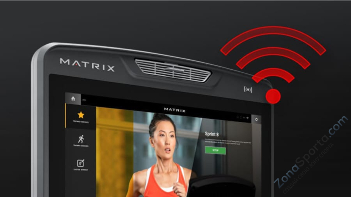 Вертикальный велоэргометр Matrix Endurance с консолью Touch Base