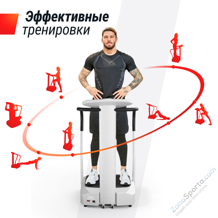 Виброплатформа Unix Fit Improve 2 in 1 Silver