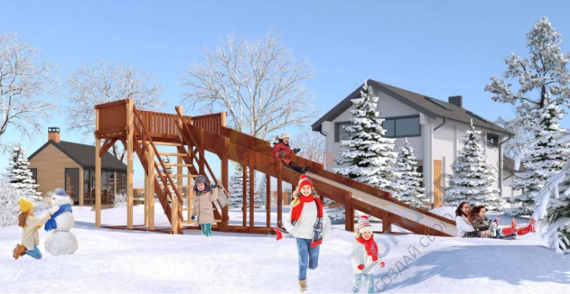 Зимняя горка Савушка Зима 6