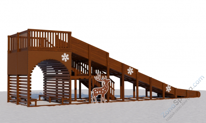 Зимняя горка Эверест