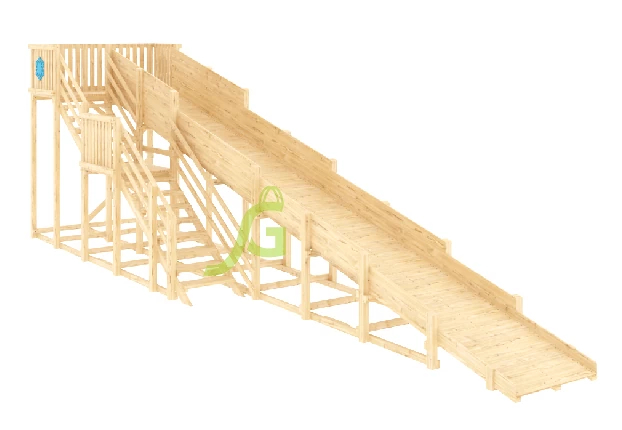 Зимняя горка IgraGrad Snow Fox скат 10 м без окраски