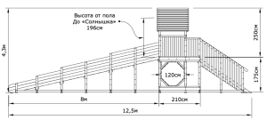 Зимняя горка Метелица