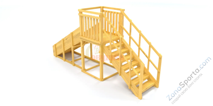Зимняя горка Савушка Зима Wood-2