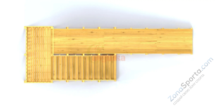 Зимняя горка Савушка Зима Wood-6