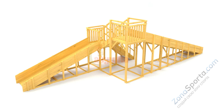 Зимняя горка Савушка Зима Wood-7/1