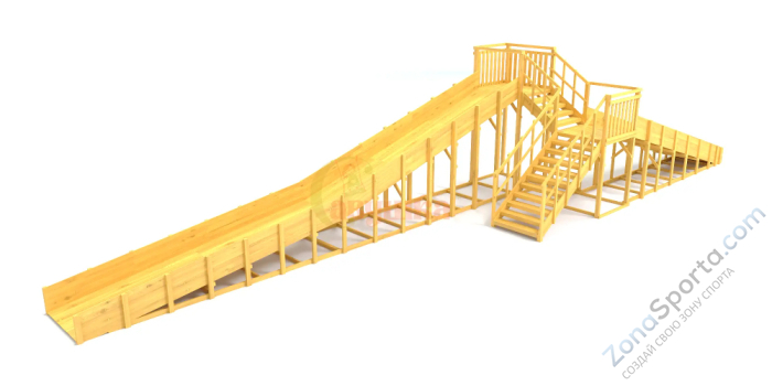 Зимняя горка Савушка Зима Wood-9/1