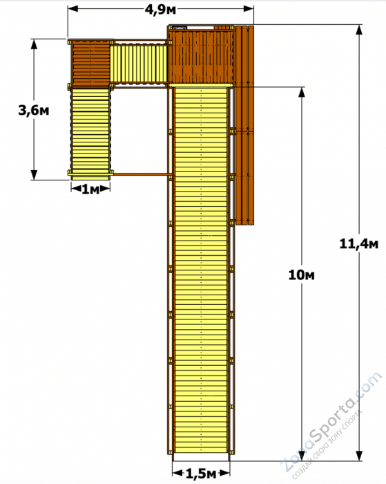 Зимняя горка Snow Crystal 2